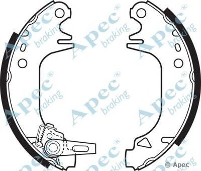 APEC BRAKING shu340 -  Комплект тормозных колодок